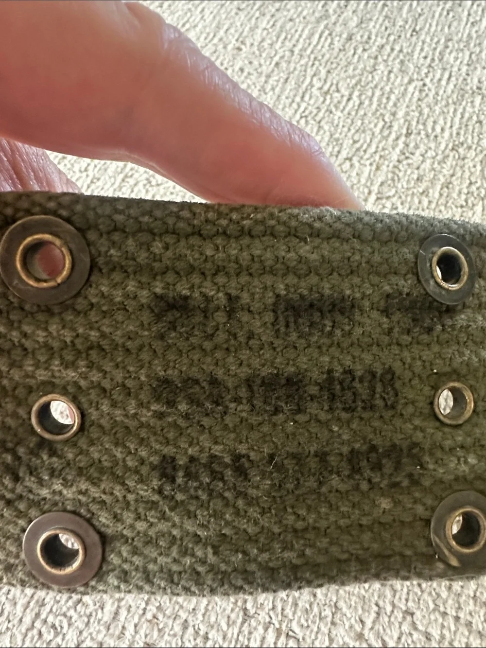 Vintage Original US Army M-1956 Can as Pistol Equipment Belt - 1966 Vietnam War